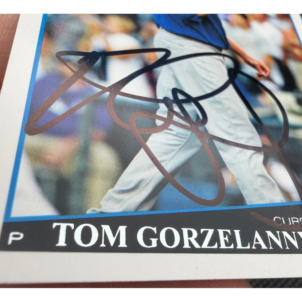Tom Gorzelanny Chicago Cubs 2009 Topps UH35 Hand Signed Autograph Baseball Card - Picture 3 of 5